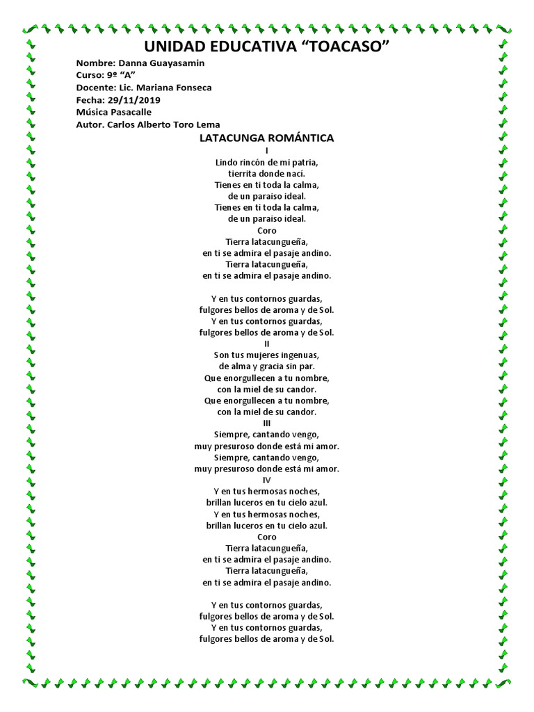 Latacunga Romantica PDF