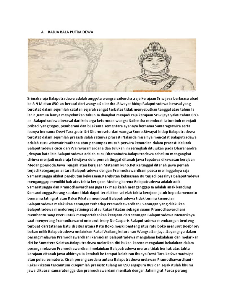 Klipping Raja Bala Putra Dewa | PDF