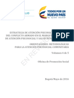 Modelo Atención psicosocial a Víctimas del Conflicto Armado en Colombia