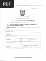 Dha-529 South Africa Citizenship Form | PDF