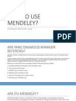 How To Use Mendeley