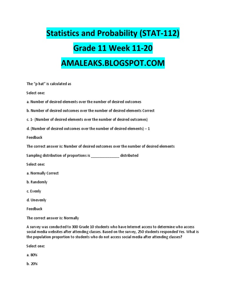 Statistical Analysis and Confidence Intervals | PDF | Margin Of Error ...