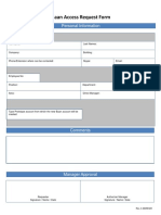 Baan Access Request Form