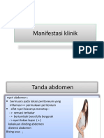 Manifestasi Klinik Peritonitis