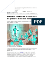 Pequeos Cambios en La Enseanza_Los Primeros 5 Minutos