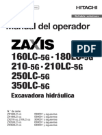 Manual Operador Excavadora Hitachi ZX210G