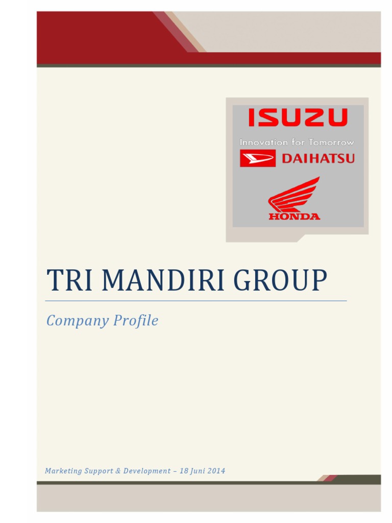 Company Profile Tri Mandiri Group - 18 Juni 2014 | PDF