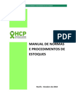Manual de Normas e Procedimentos de Estoques HCP