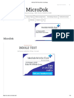 INDOLE TEST MicroDok Microbiology