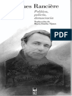 357219103 Ranciere Jacques Politica Policia Democracia PDF