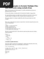 6 Rsync Examples To Exclude Multiple Files and Directories Using Exclude-From