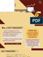 Maximizing Equity Through Management