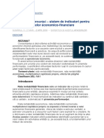 Indicatori de Performanta Economico-Financiara