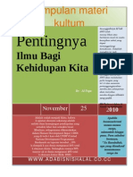 Pentingnya Ilmu Bagi Kehidupan Kita