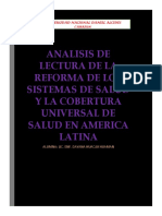 Analisis de Reforma de Salud