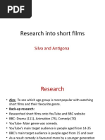 Research Into Short Films Final