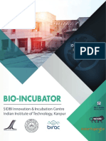 Brochure For Bioincubator at IITKanpur