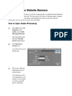 Creating Website Banners With Photoshop PDF