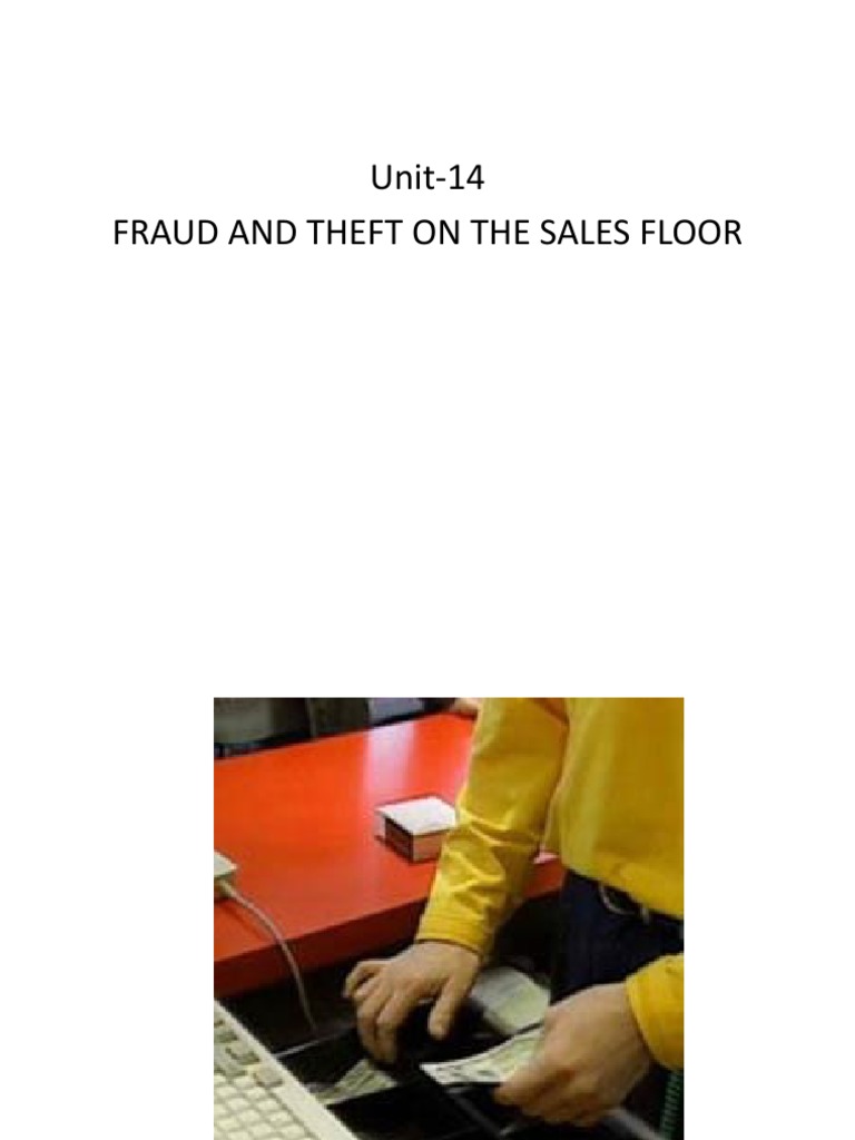 Fraud and Theft On The Sales Floor | PDF | Arrest | Theft