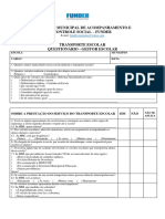 Transporte Público Escolar Questionário Gestor Escolar