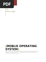 Moblie Operating System: Mittal Vishal