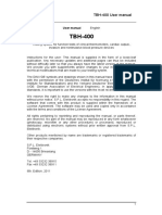 DE-002 Manual TBH 400user PDF