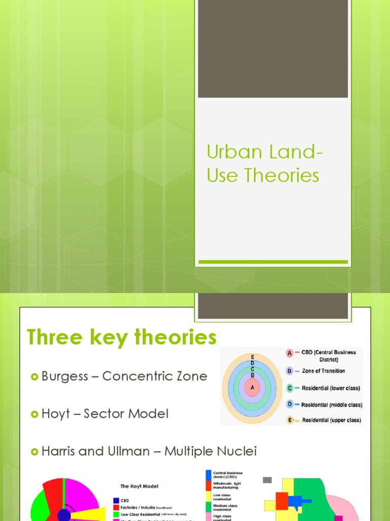 Urban Land Use Theories Download Free PDF Land Management Urban