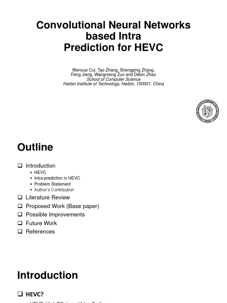 Convolutional Neural Networks Based Intra | PDF | Cybernetics ...