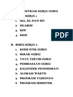 Adminstrasi Kerja Guru