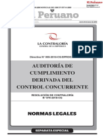 Directiva de Auditoria de Cumplimiento Derivada Del Control Concurrente