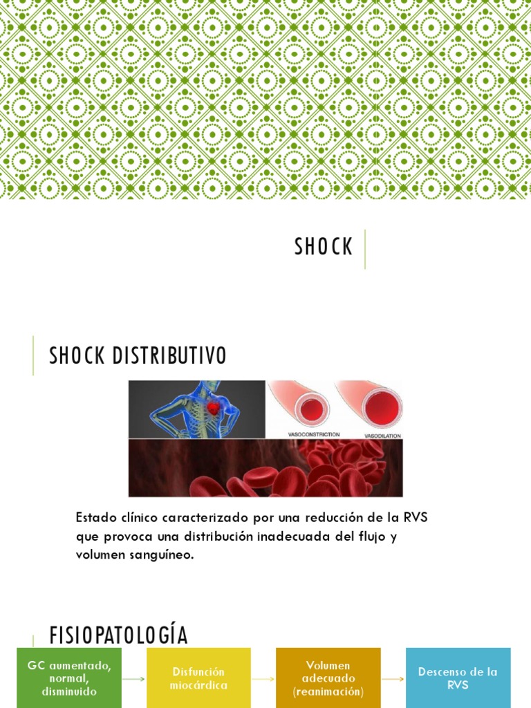 Shock Distributivo y Obstructivo PDF Corazón Choque (circulatorio)