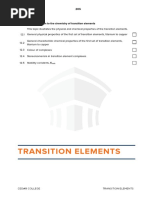 7 Transition Elements Notes
