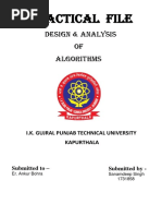 Daa Practical File