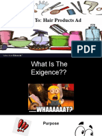 How To Hair Products Ad