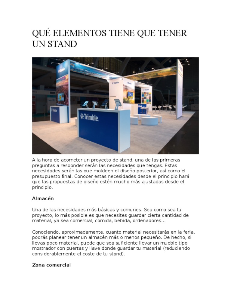 Elementos Clave para un Stand Efectivo | PDF | Diseño | Marca