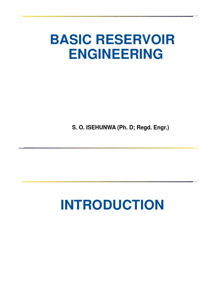 thesis on reservoir engineering