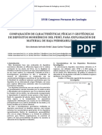 Comparación de Características Físicas y Geotécnicas de Depósitos Morrénicos Del Perú, para Exploración de Material de Baja Permeabilidad