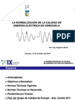 Normalizacion de La Calidad de Energia en Venezuela (Presentación)