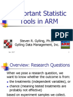 ARM Important Statistic Tools NAICC 2017