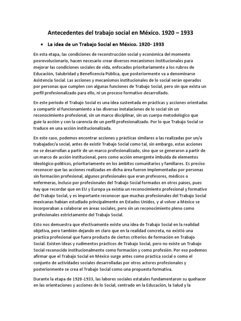 Antecedentes del trabajo social en México.docx Trabajo