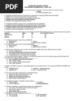 Montevista Pre Board March 3 Up To 100 Items ANSWER KEY