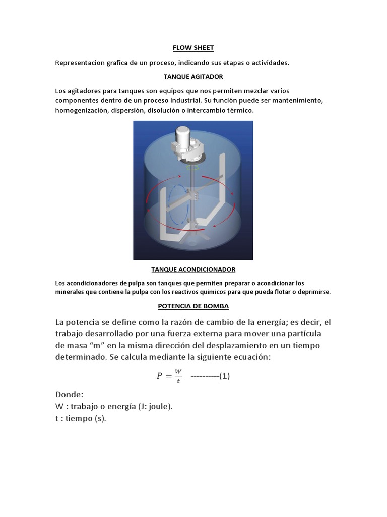 Flow Sheet | PDF | Bomba | Masa