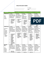 Reflective Essay Rubric