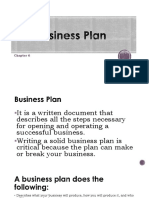 The Business Plan - Chapter 6