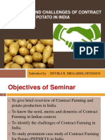 Prospects and Challenges of Contract Farming For Potato in India