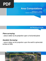 Area Calculation Using Coordinates | PDF | Area | Surveying