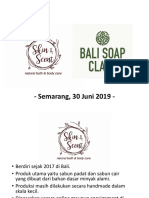 Materi Apt. Hendricus Ledu Gere (Skin Scent Bali + Bali Soap Class)