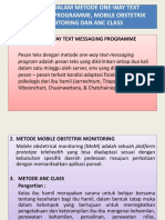 Metode One-Way Text Messaging Programme