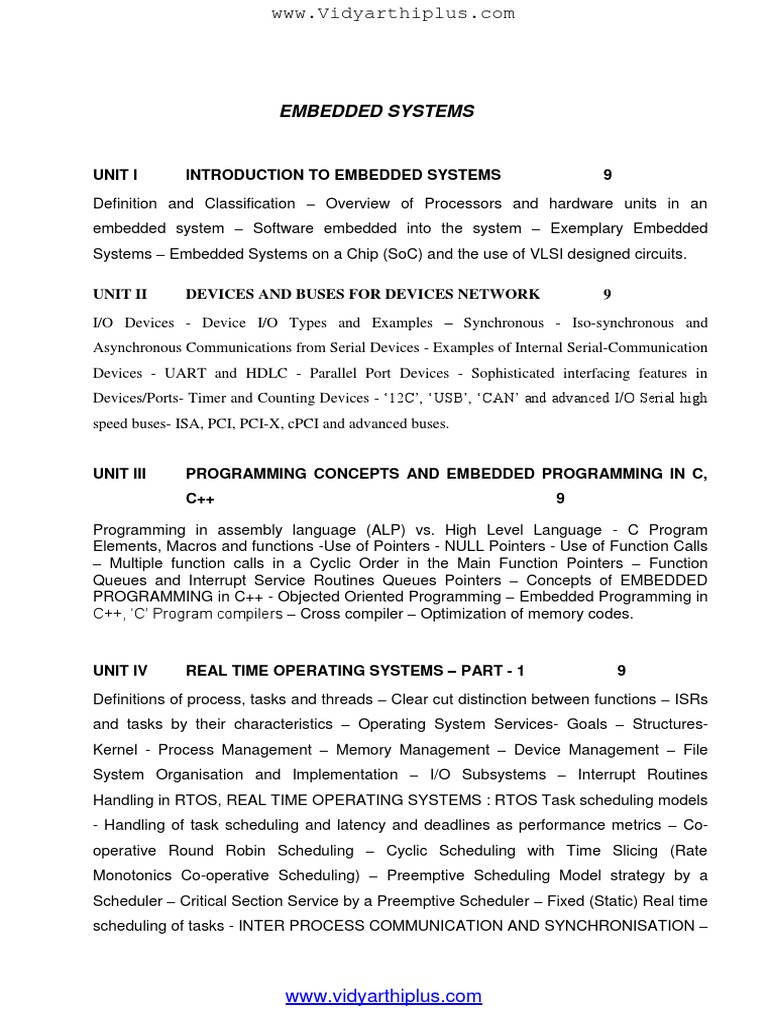 EE6602 Notes PDF | PDF | Field Programmable Gate Array | Embedded System