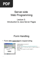 Server-Side Web Programming: Introduction To Java Server Pages